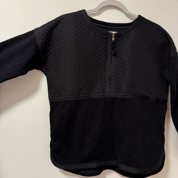 Madewell Stitchblock Pullover Sweatshirt Half Zip Size XS - Picture 4 of 9